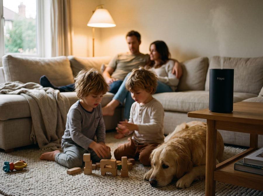 Family at home with Fragra Mini diffuser